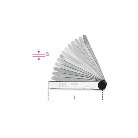 Beta Beta Tools USA 017080020 1708 20-Metric Feeler Gauges 17080020